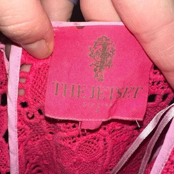 Greylin The Jetset Diaries barbiecore hot pink lace mini dress - Image 4