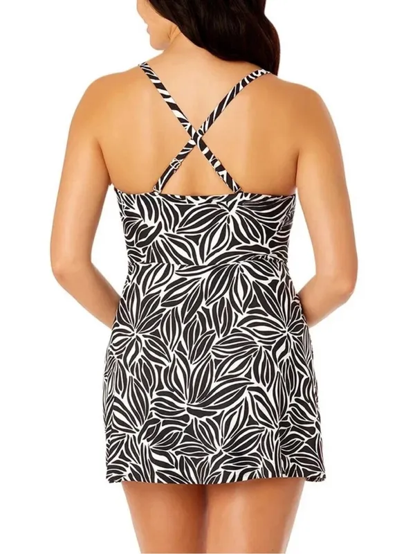 NEW Lands’ End UPF 50+ Adjustable Convertible Swim Abstract Floral Dress, Size M - Image 8