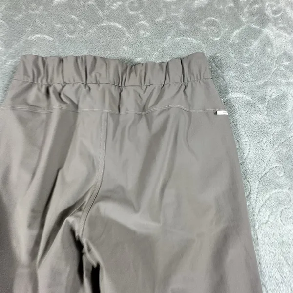 Vuori Miles Ankle Pants Women XS Chia Brown Tapered Joggers Zip Pocket Travel - Image 3