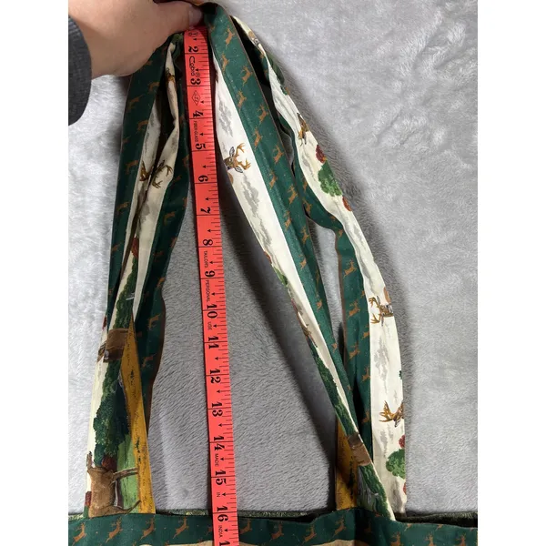 Handmade Deer Outdoors Print Tote Bag Nature Forest Shoulder Bag Canvas Style - Image 10