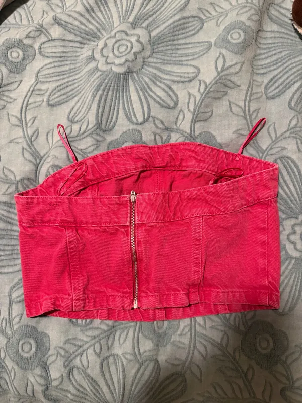 ZARA Pink jeans Top - Image 2