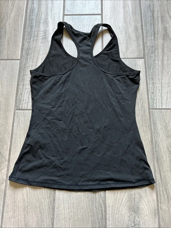Women's Black Racerback Tank Top - Image 3