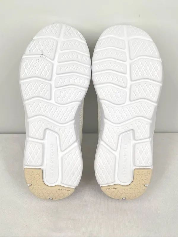 Adidas Cloudfoam Move Lounger Off White Silver Slip On Sneakers size 8 - Image 8
