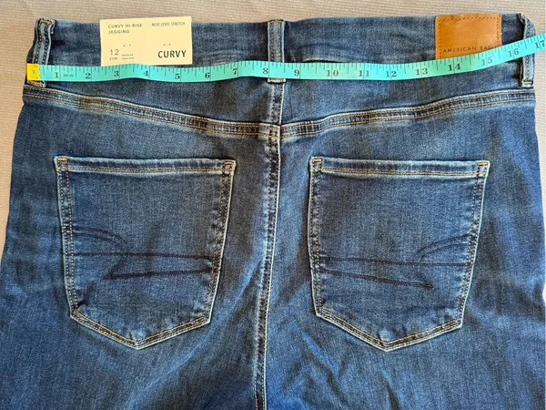 American Eagle Next Level Stretch Curvy Hi-Rise Jegging Sz 12 31W - Image 2