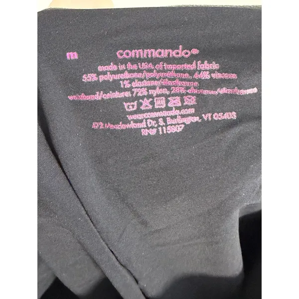 Commando Faux leather lined leggings size medium - Image 5