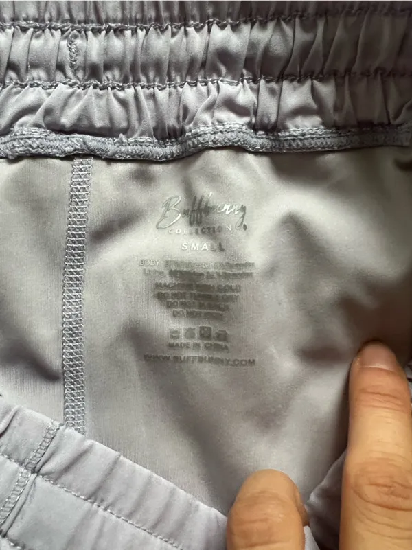 Buffbunny Light Purple Double-Layer Running Shorts - Image 7
