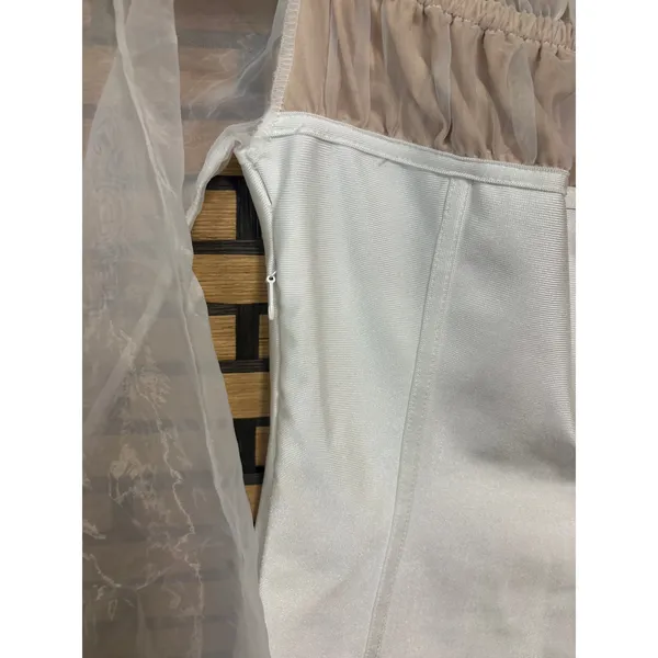 Princess Polly White Corset Style Dress‎ Size 6 - Image 6