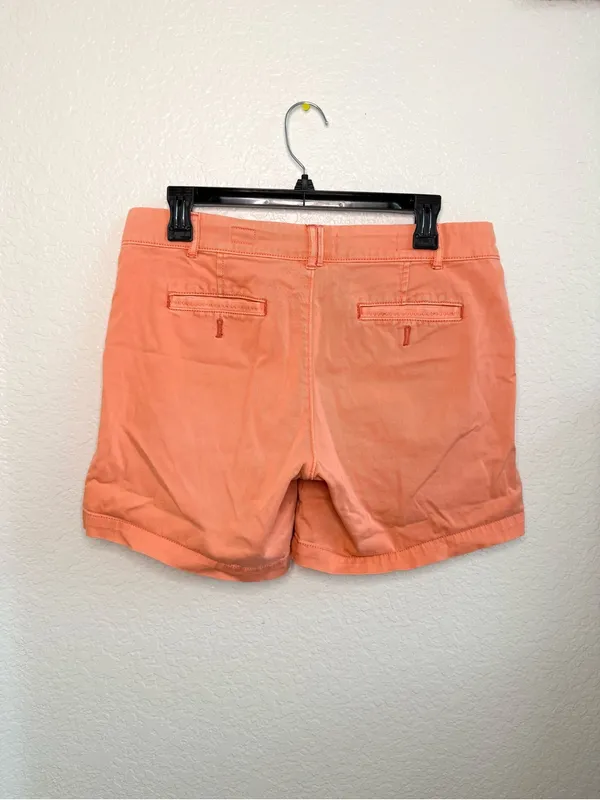 Anthropologie Pilcro Coral Orange‎ Peach Casual Cotton Shorts Size 28 - Image 5
