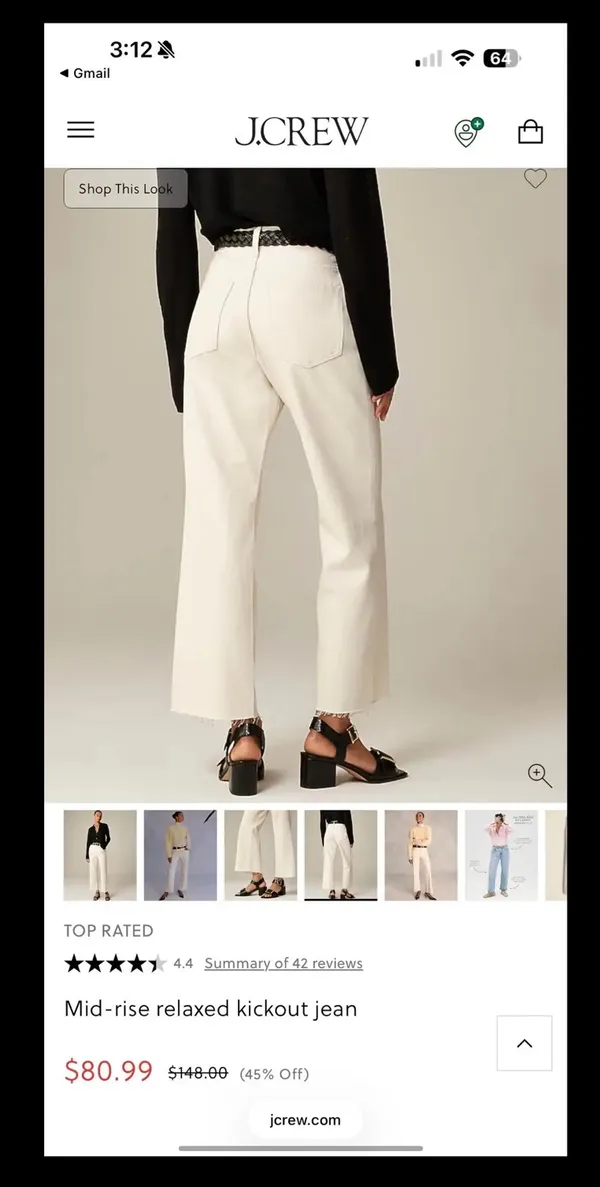 J.Crew Ivory Jeans - Image 2