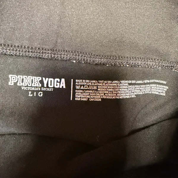 Victoria's Secret PINK Yoga Shorts Womens Large Black - Image 4