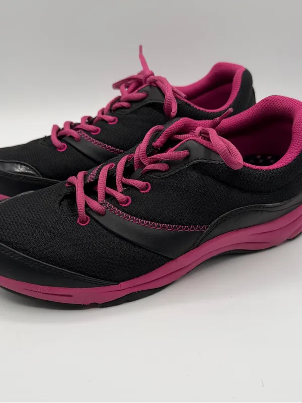 Vionic Kona Walking Shoes Womens 6.5 Wide Black Pink 1st Ray 43KONA 8552 - Image 3