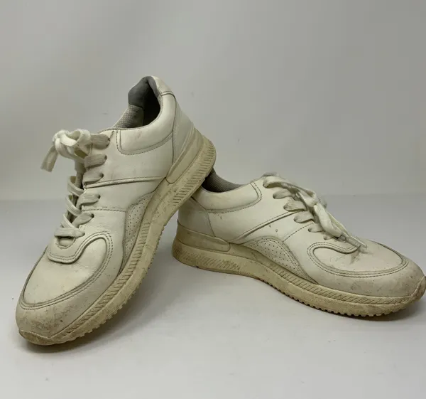 Everlane Renew Women's The Trainer White Leather Sneakers - Image 3