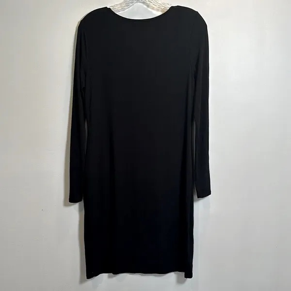 Vince‎ Camuto Studded Long Sleeve Knit Career Dress Women's Medium Black - Image 6