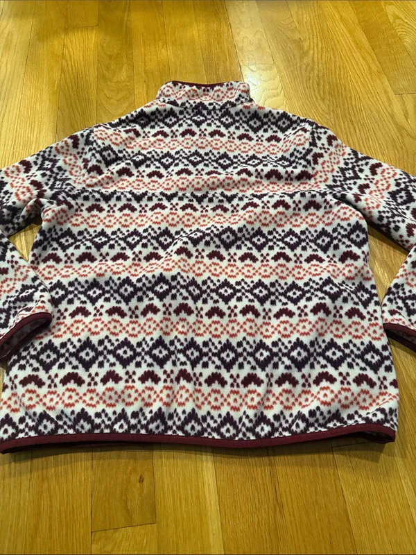 Lands’End women’s heritage snap neck pull over size medium petite. - Image 9