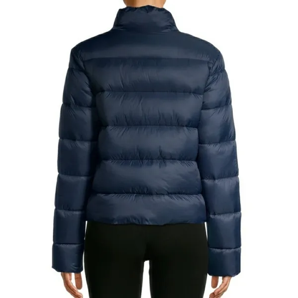 New Navy‎ Blue Cropped Puffer Jacket Size XL - Image 2