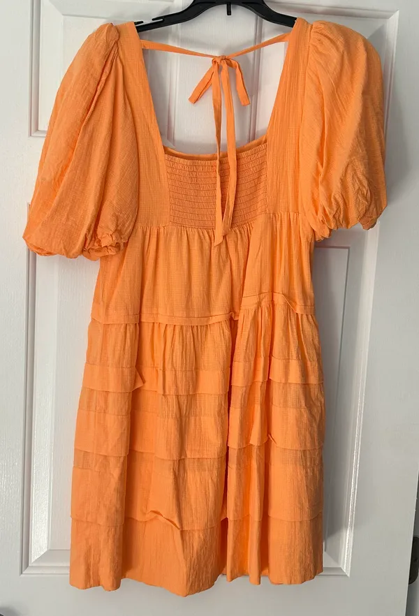 Anthropologie Square Neck Tiered Dress - Image 6