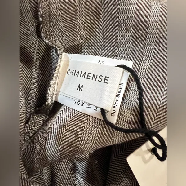 CoMMENSE Linen Blend Wide-Leg Pants COLOR - Brown, Size Medium Sold Out NWT - Image 7