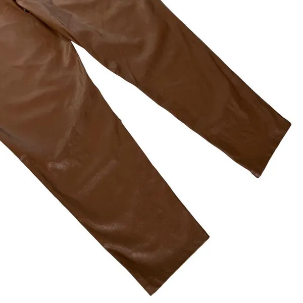 LUCY PARIS womens faux leather pleated‎ casual pants - Image 11