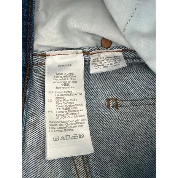 Madewell Stovepipe High Rise Straight Leg Jeans Seaside Wash Blue Size 25 NF121 - Image 7