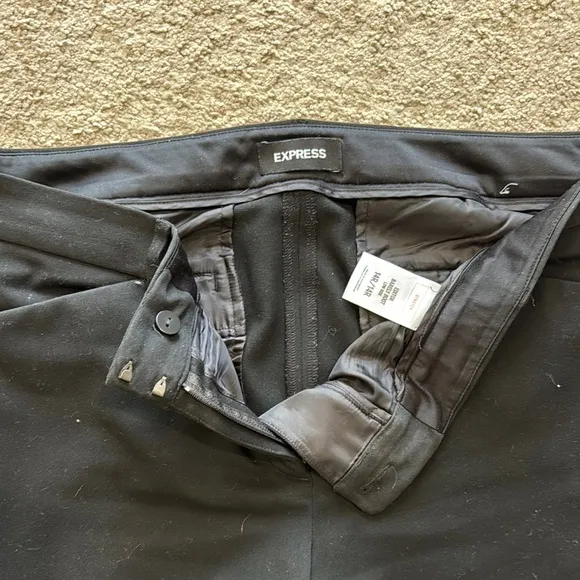 Express Black Boot Cut Flare Pants with Smooth Finish - Image 2