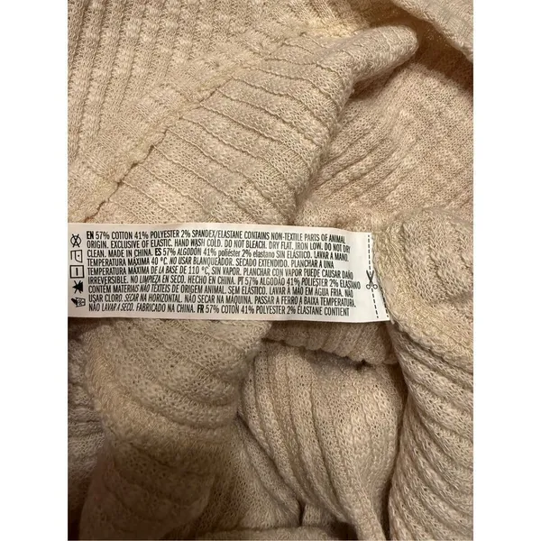Women's Forever 21 Beige Ribbed Knit Tank Dress Size Small - Image 5