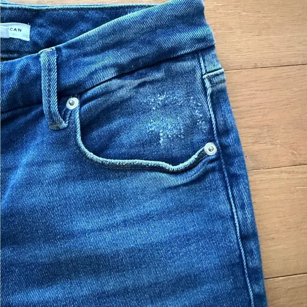 Good American Good Legs Denim Jeans Size 4/27 Skinny Slim Distressed High Rise - Image 12