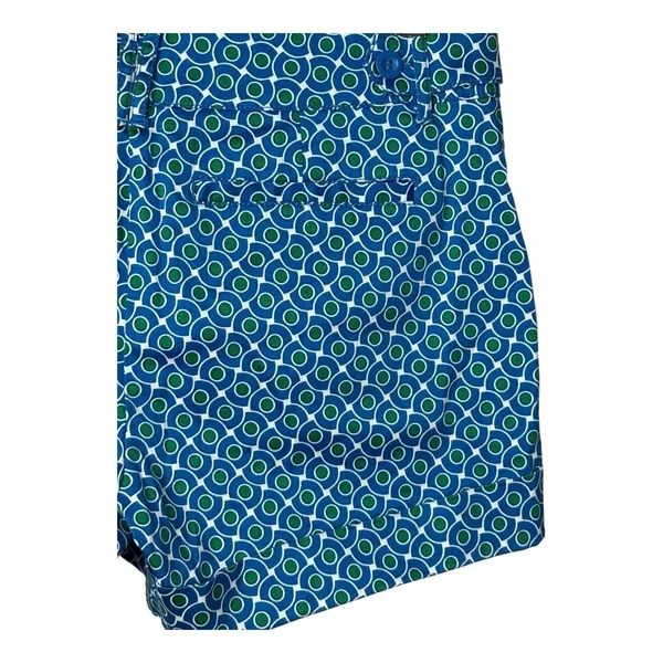 New York & Company Shorts Womens 8‎ Blue Green Geo Print Cotton Stretch Casual - Image 4