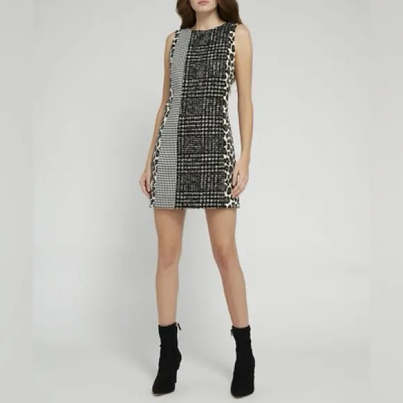 ALICE + OLIVIAClyde Patchwork Shift Dress‎ - Image 6