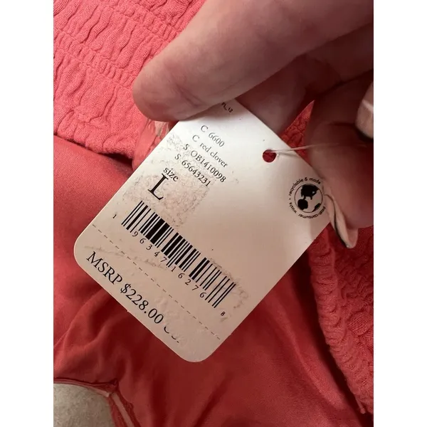 NWT Free People Sizzle Strapless Cotton Minidress - Size‎ L - Image 8