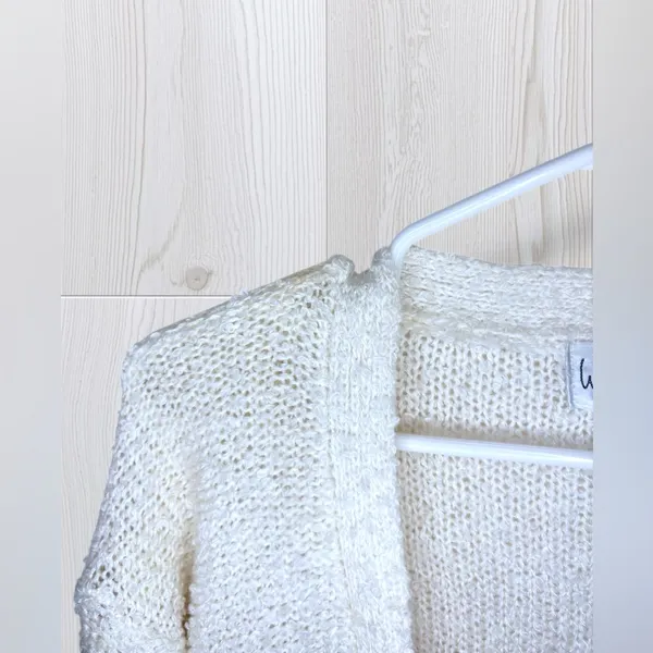 WYE OAKS Women’s Cozy White Button Up Knit Cardigan - Image 4