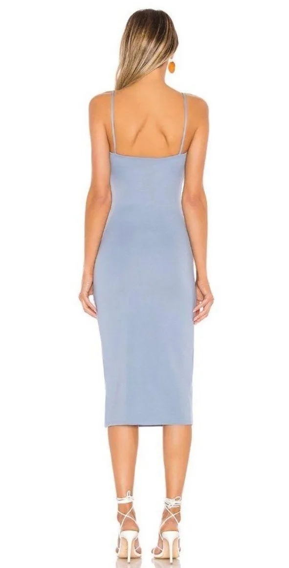 Blue Bodycon Midi Dress - Image 3
