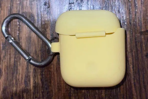 Amazon Yellow  silicone airpod case - Image 2