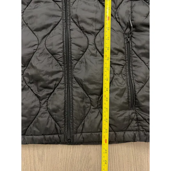 H&M Quilted Puffer Jacket Women’s XS Hooded Black - Image 3