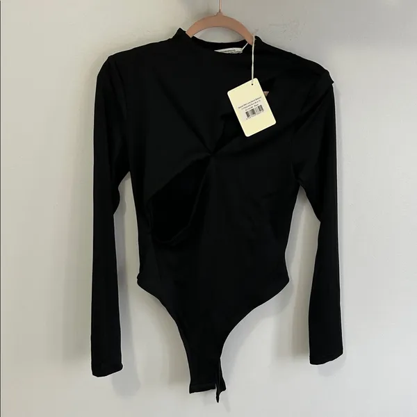 Peppermayo Special Affair Long Sleeve Black Bodysuit - Image 4