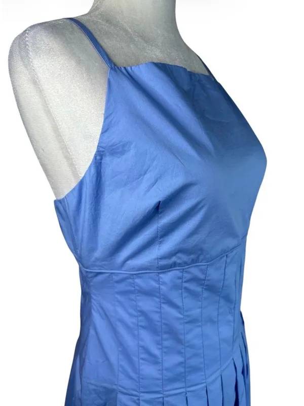 MINKPINK Avalon Square Neck Midi Dress in Jacaranda Blue Medium New Womens - Image 5