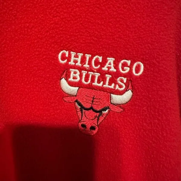 chicago bulls red fleece jacket‎ NBA - Image 2