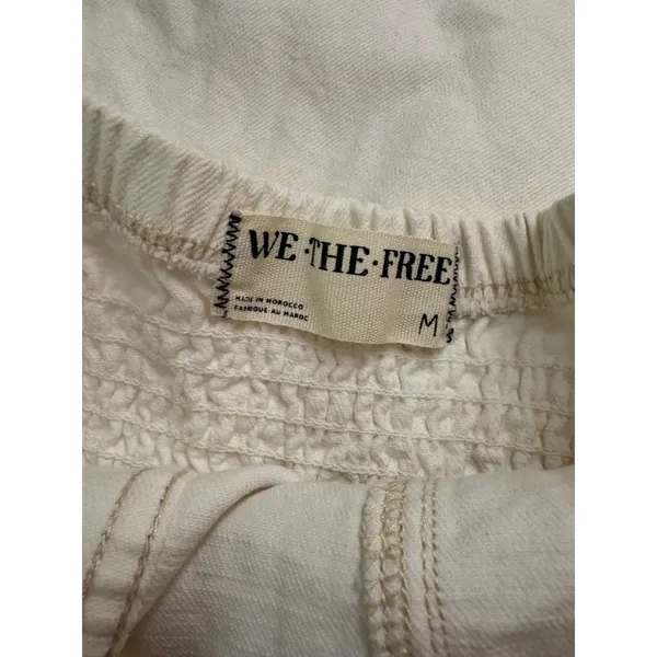 We The Free Je Suis Pret Barrel Jumpsuit In White Size Medium - Image 5