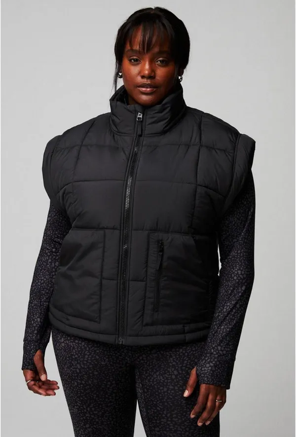 Fabletics GREY puffer vest - Image 3