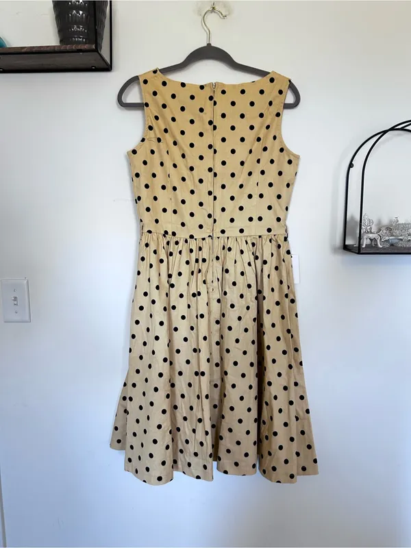 Lindy Boo Polka Dot Sleeveless A-line Retro Vintage Inspired Dress Size Medium - Image 2