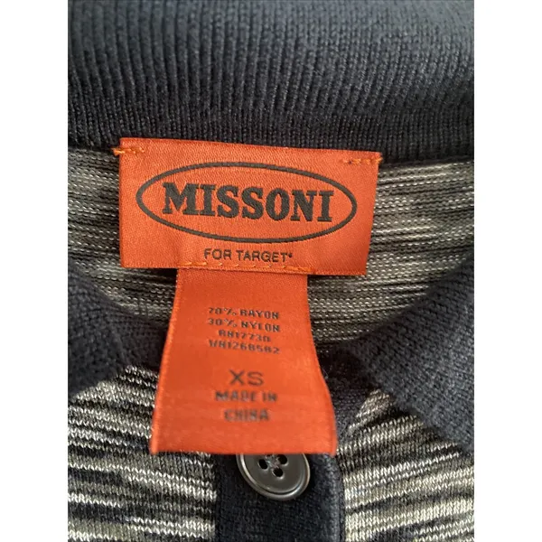 Missoni for Target Space Dye Knit Sweater Dress Womens XS Black Grey Academia - Image 4