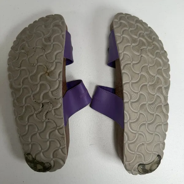 Birkenstock Betula 39 Sandals Purple Slide Two Strap Cork Footbed Adjustable Comfort Shoes - Image 11