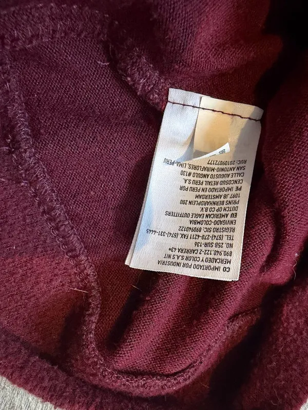 American Eagle Outfitters Womens XL Maroon Pullover Hoodie - Image 4