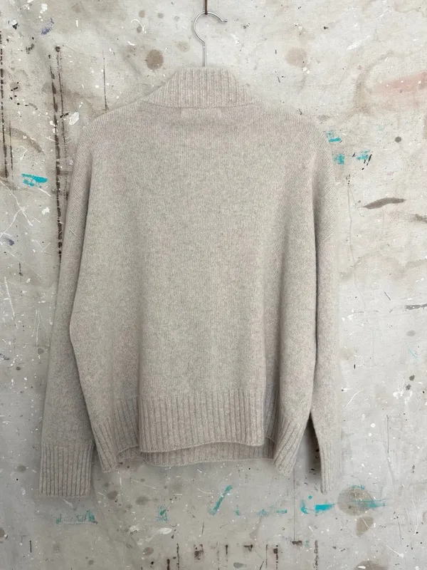 Tesma Cashmere 1/4 Zip Polo Sweater - Image 5