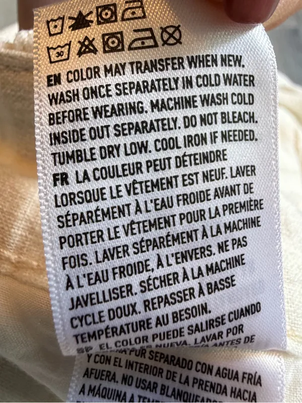 American Eagle Outfitters White Linen Wide Leg Pants Size 8 Casual Summer - Image 11