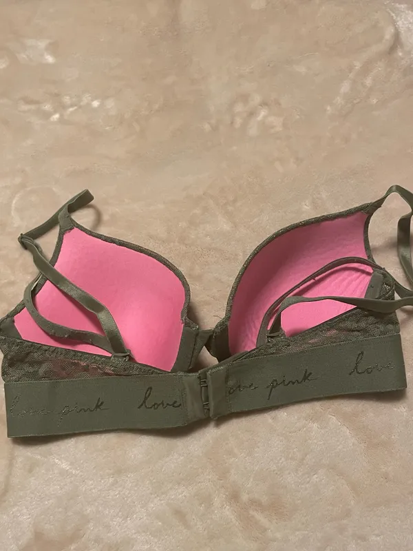 PINK Victoria's Secret Green Bra - Image 3