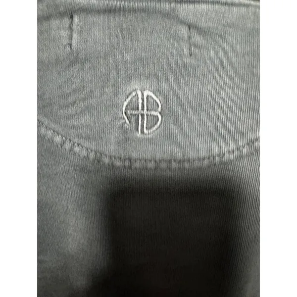 Anine Bing City Love Graphic Crewneck Sweatshirt, Charcoal Grey, Size S - Image 4