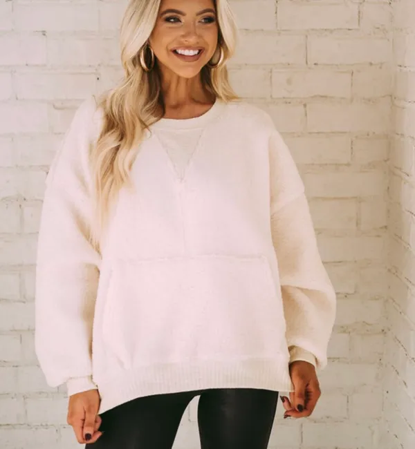 sherpa sweatshirt - Image 2