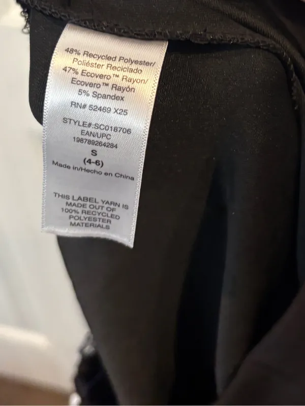 Scoop black wide leg pants size small - Image 7