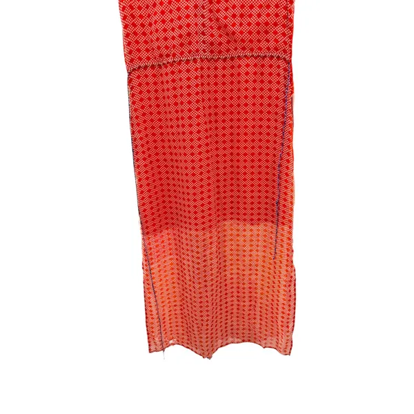 Tanvi Kedia Anthropologie Patchwork Beaded Maxi Dress Orange Red Size M AS IS - Image 9
