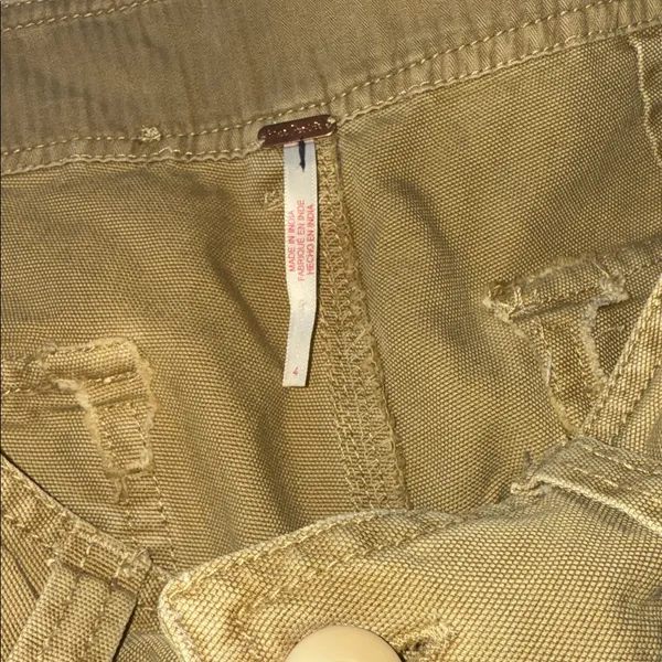 NWOT FREE PEOPLE Cleo Washed Chino Trouser Pants SZ-4 - Image 12